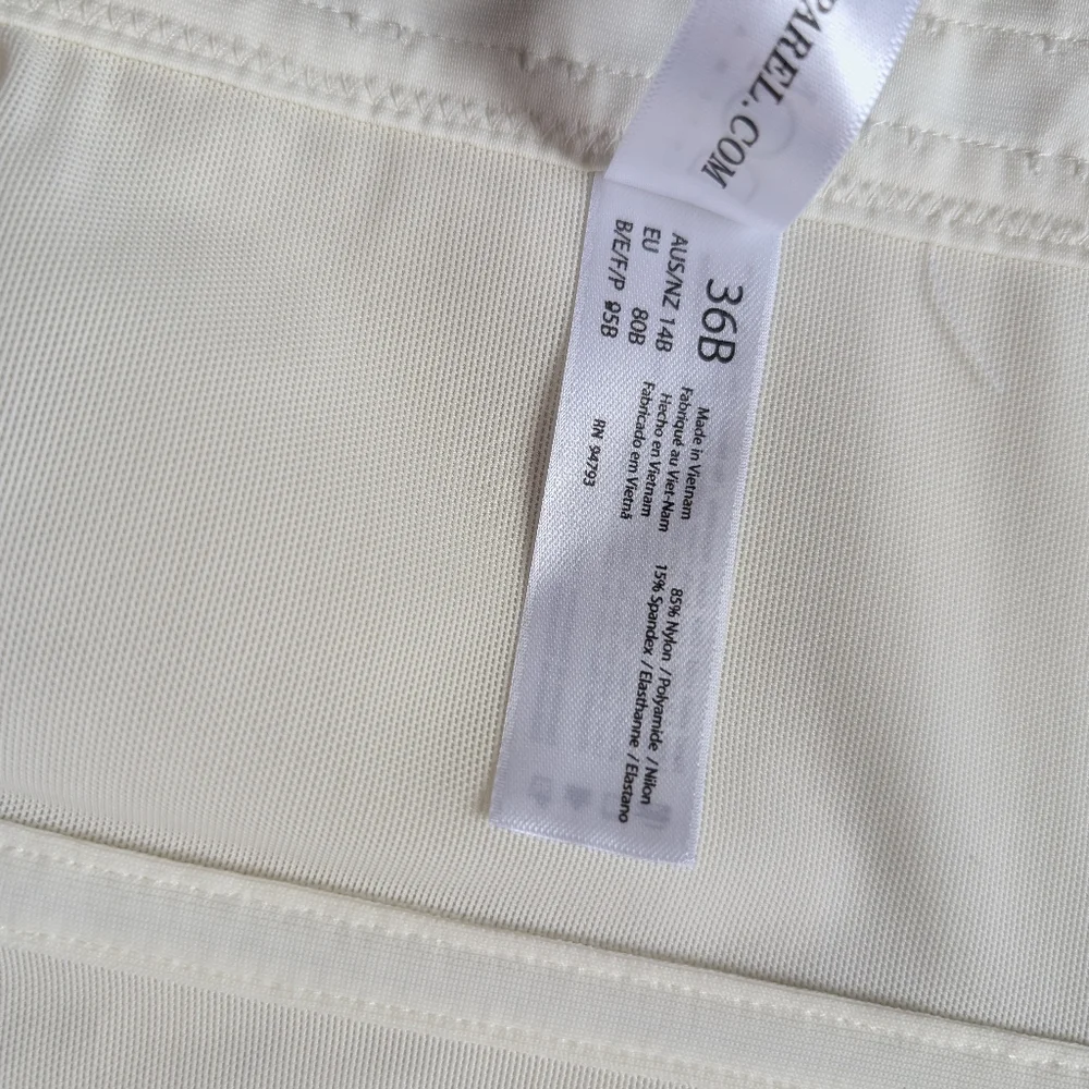 Dominique bone colored lightly lined underwire corset size 36B NWT - Picture 8 of 9